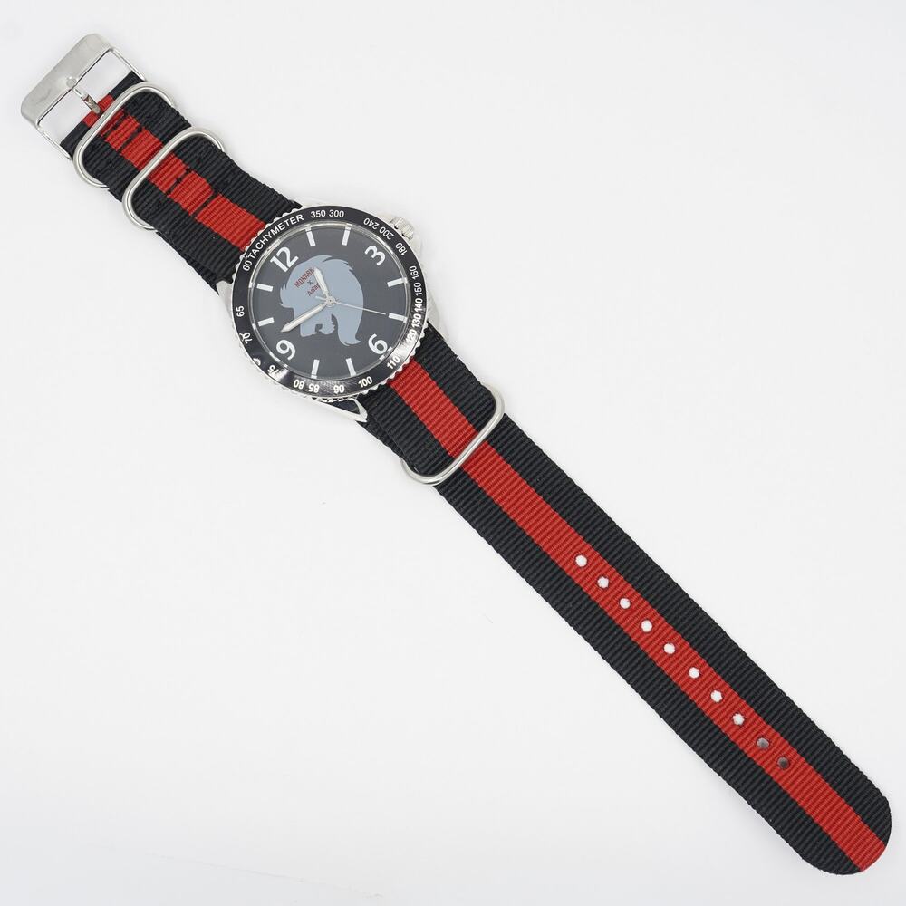 MONARK x Adapt Karmaloop Elite Watch 42mm Black Tachymeter Bezel NATO Strap NWOT